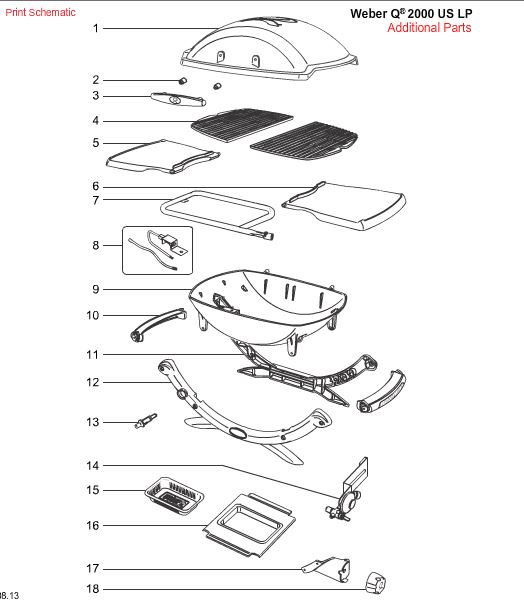 Dental ledig stilling udledning Weber Q Grill Parts For The Q100 through Q3200 Series